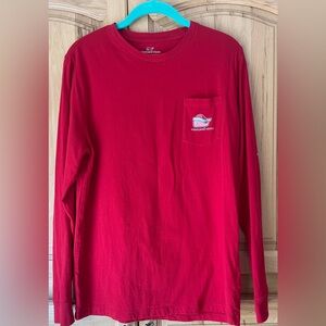Vineyard Vines Red Long Sleeve Shirt